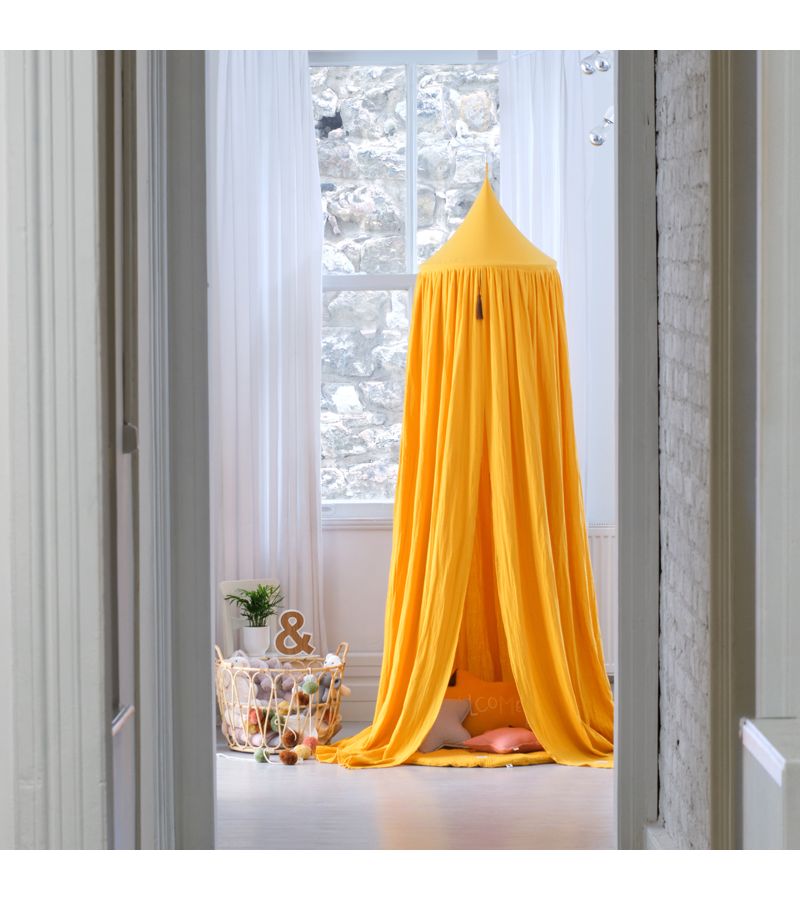 Κουνουπιέρα με θόλο FUNNA BABY Marigold Mustard 0232